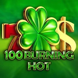 100 Burning Hot slot logo by Amusnet Interactive at Qbet Casino
