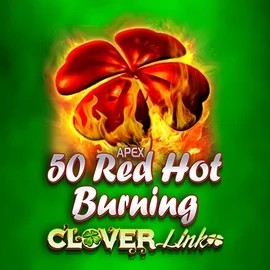 Slots logo of 50 Red Hot Burning Clover Links from Novomatic at Qbet Casino