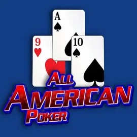 All American Poker slot visual from RTG (Reel Time Gaming) available on qbetcasino.eu
