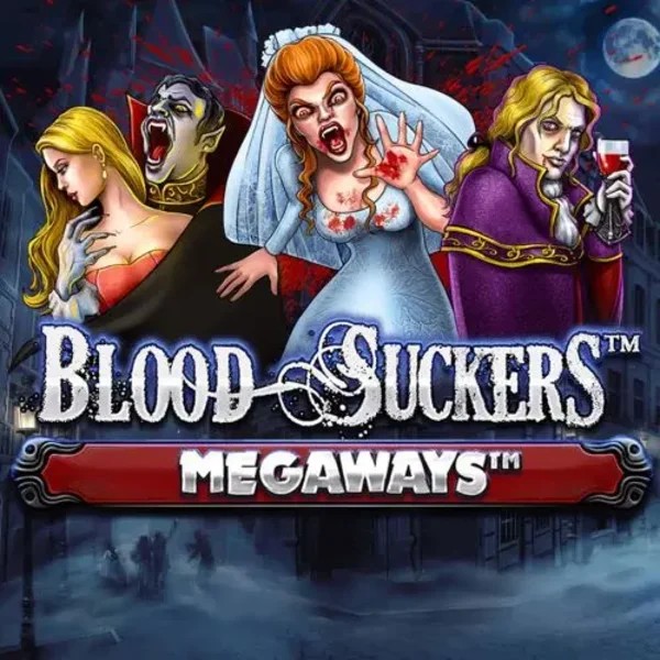 Slots logo of Blood Suckers Megaways from Red Tiger Gaming at Qbet Casino