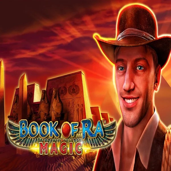 Book of Ra Magic by Greentube, showcased at qbetcasino.eu – game logo