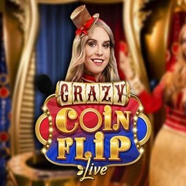 Crazy Coin Flip by Evolution, showcased at qbetcasino.eu – game logo