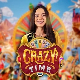 Enjoy Crazy Time by Evolution – logo hosted on qbetcasino.eu
