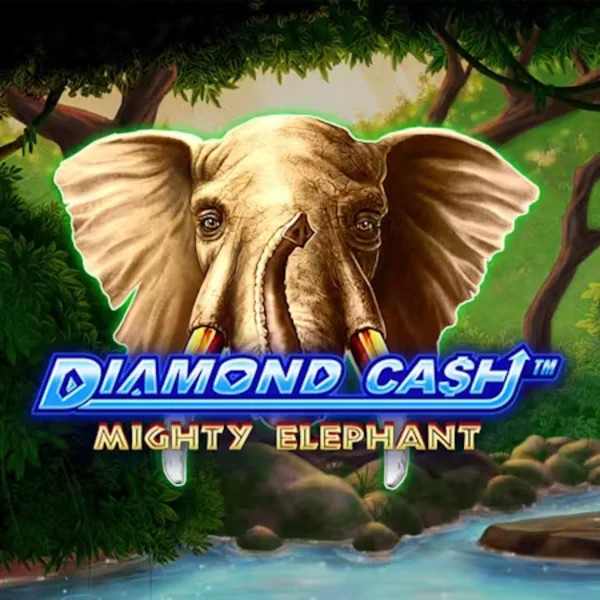 Diamond Cash Mighty Elephant logo – Slots by Greentube at Qbet Casino