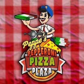 Peppe’s Pepperoni Pizza Plaza by Pragmatic Play, showcased at qbetcasino.eu – game logo