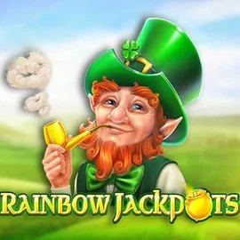 Rainbow Jackpots online game logo by Red Tiger Gaming on qbetcasino.eu