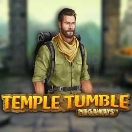 Temple Tumble Megaways slot logo by Relax Gaming at Qbet Casino
